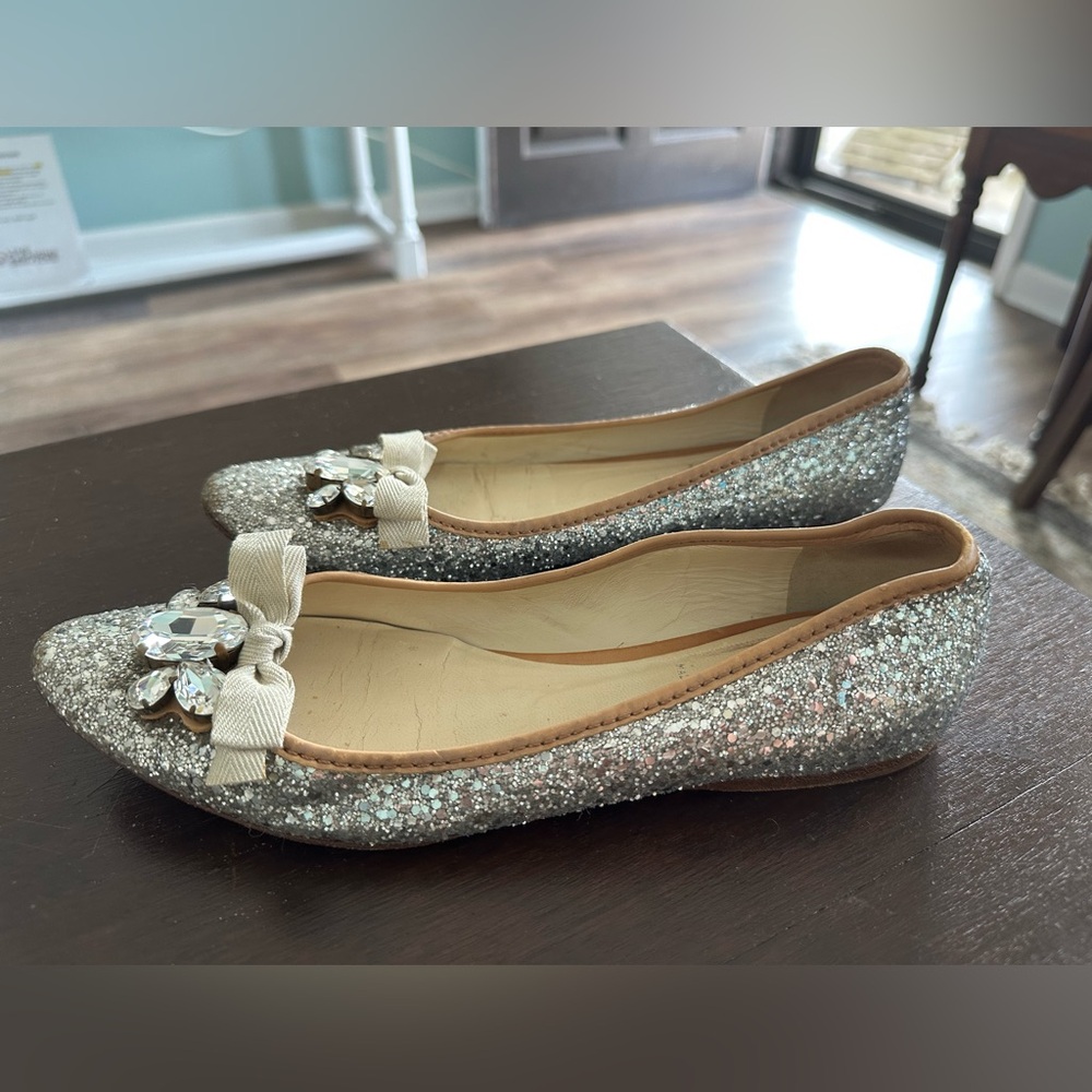 * Miu Miu Jeweled Ballerines, size 8.5.  Absolutely gorgeous!